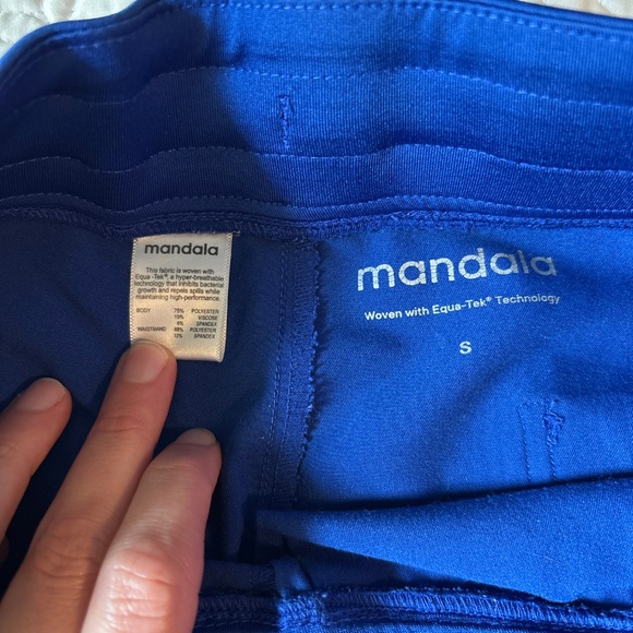 Mandala women’s small galaxy blue scrub pants - Picture 2 of 4